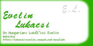 evelin lukacsi business card